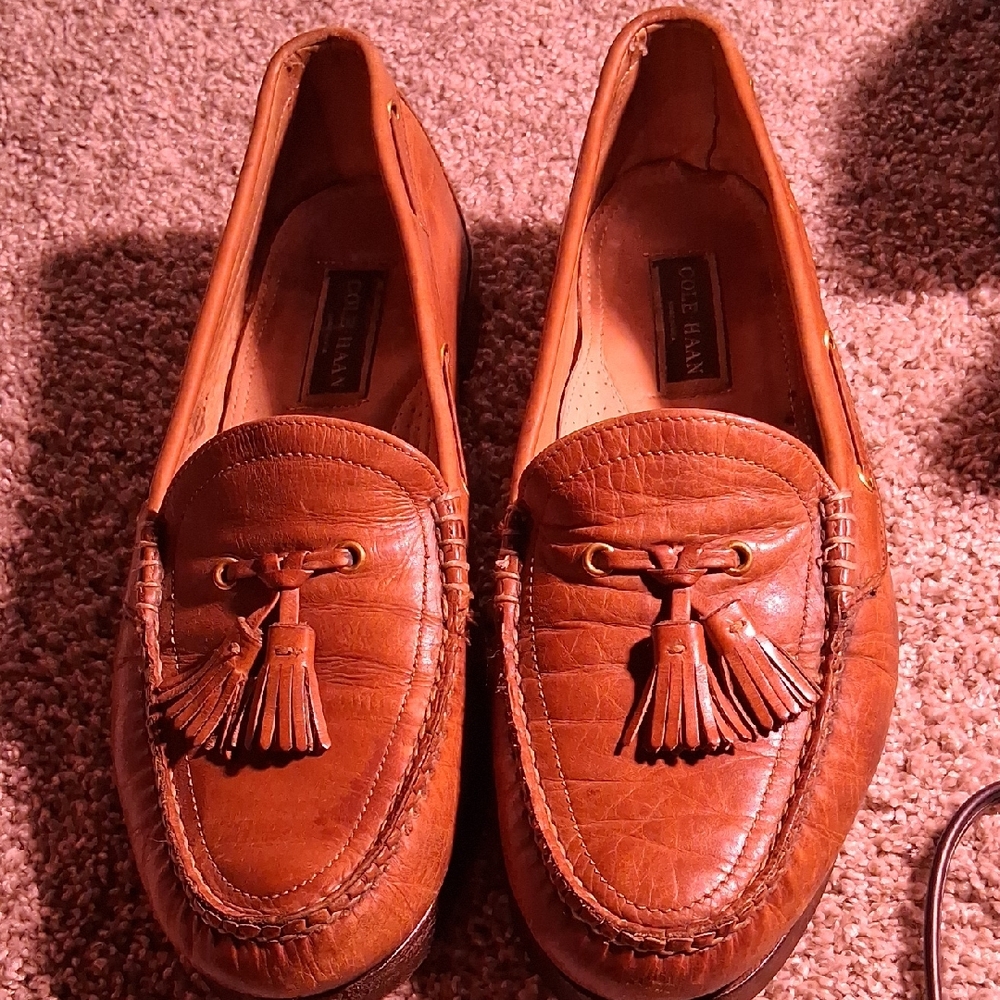 Beautiful Vinyage Cole Haan Men's Brown Leather Loafers sz 12